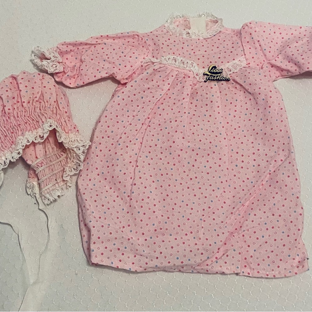 Lissi 20” Doll Dress & Matching Bonnet
